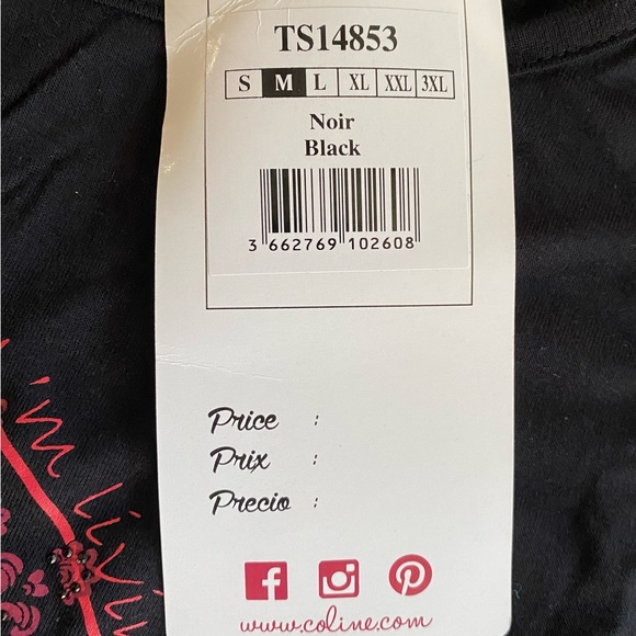 Ladies dream catcher short sleeve black tee size medium NWT - Picture 6 of 9